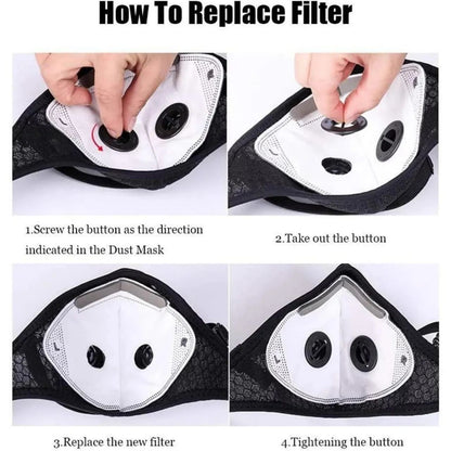 🔥Last Day 55% OFF 🔥 Reusable Carbon Filter Dust Mask – Built for Active Lifestyles