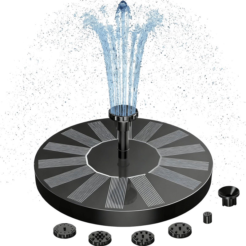 🏆Flash Sale⚡Solar Bath Fountain with 6 Nozzle